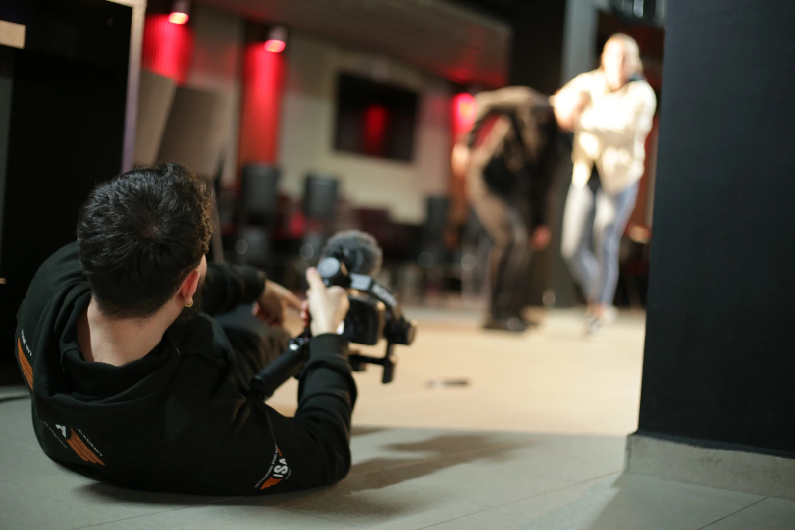 Behind the scenes of action in making